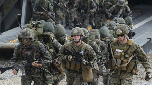 ສ.ເກົາຫຼີ ແລະ ອາເມລິກາ ຊ້ອມຮົບຮ່ວມ